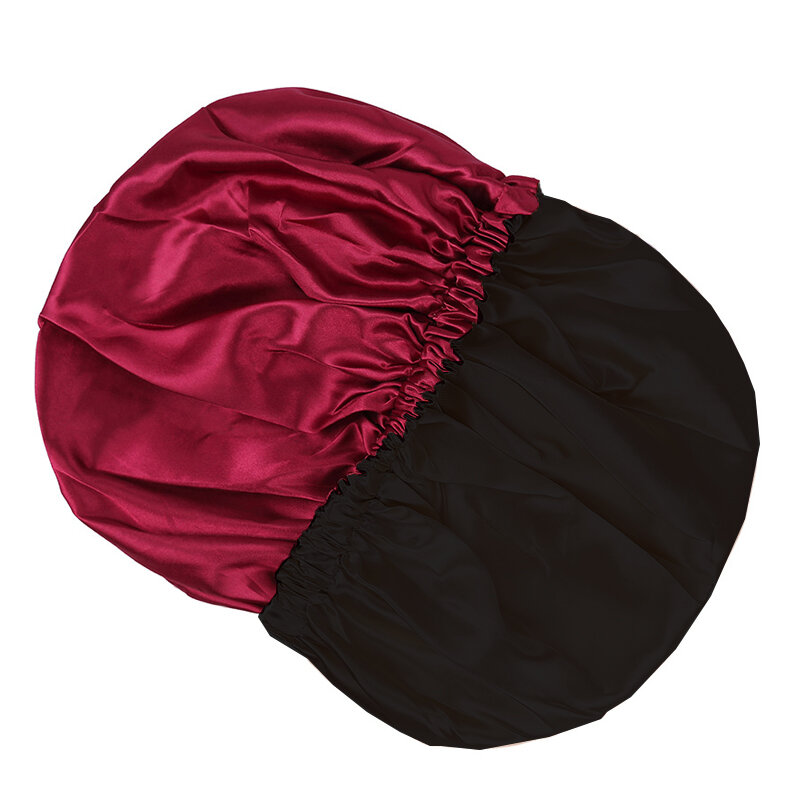 قبعة نوم ساتان حريري للنساء ، زر قابل للتعديل ، قبعة ليلية ، غطاء شعر للعناية بالشعر ، عناية بالشعر ، جديد