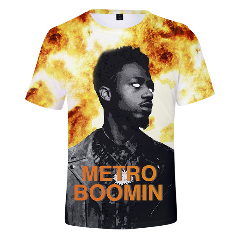 Metro Boomin Rap T-Shirt Rundhals ausschnitt Kurzarm Frauen Männer T-Shirt Hip Hop Rapper Casual Style 3D-Kleidung