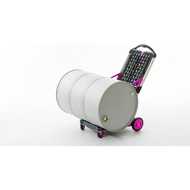 CLAX®Oryginał | Mone in Germany | Wielofunkcyjny funkcjonalne składane wózki | Koszyk z skrzynia do przechowywania (różowy)