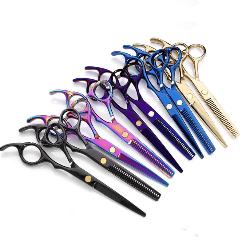 Professional hairdressing scissors barber accesories Hair Thinning Cut Metal Scissors Tooth Shears Styling Tool cutting scissors