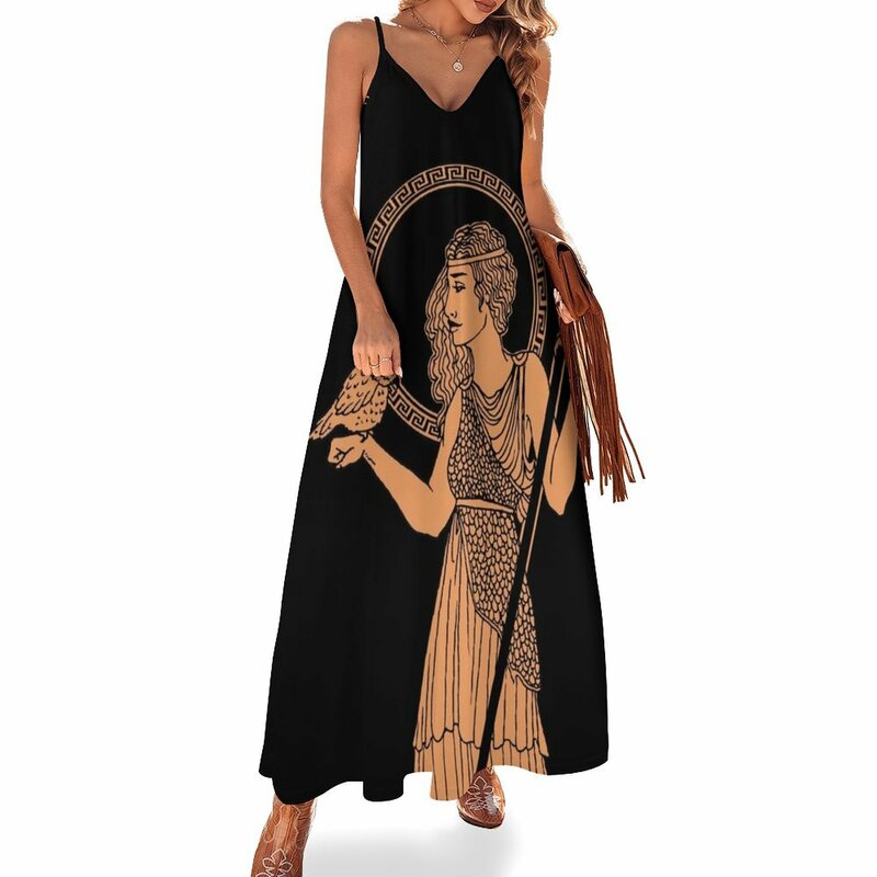 فستان سهرة من Athena مصنوع من الفخار بدون أكمام فستان سهرة للنساء للحفلات الراقصة لعام 2023