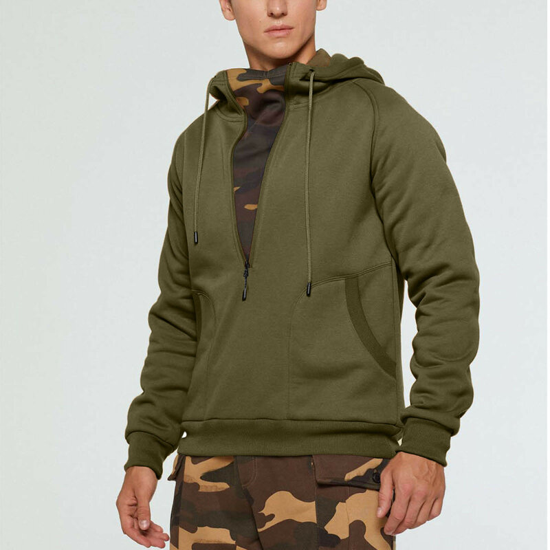 CamSolomon-Sweats à capuche patchwork à manches longues pour hommes, pulls camouflage décontractés, streetwear, randonnée en plein air, pêche, sweat-shirt