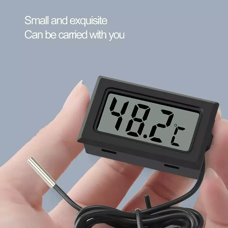 Mini cyfrowy LCD wygodny czujnik temperatury w pomieszczeniu miernik wilgotności termometr instrumenty miernik higrometrowy pomiar kabla
