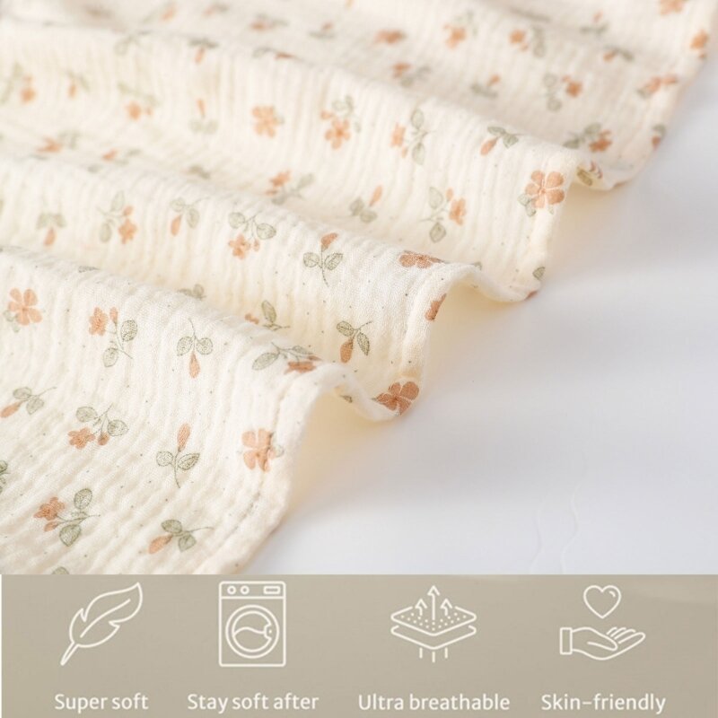 Cubierta de algodón para lactancia materna, delantal de privacidad ajustable, manta para cochecito