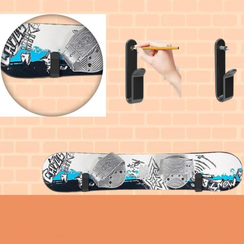 1 Set di clip per montaggio a parete per Snowboard orizzontali Rack da parete per Snowboard robusto Rack di stoccaggio per Skateboard espositore per Snowboard Rack per montaggio a parete