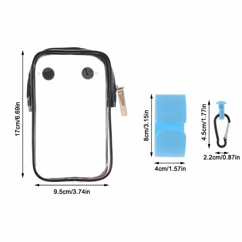 Handbags EVA Beach Bag Accessories Waterproof Pouch Transparent Insert Hooks for Bogg Bags PVC Keychain Toiletry Bag