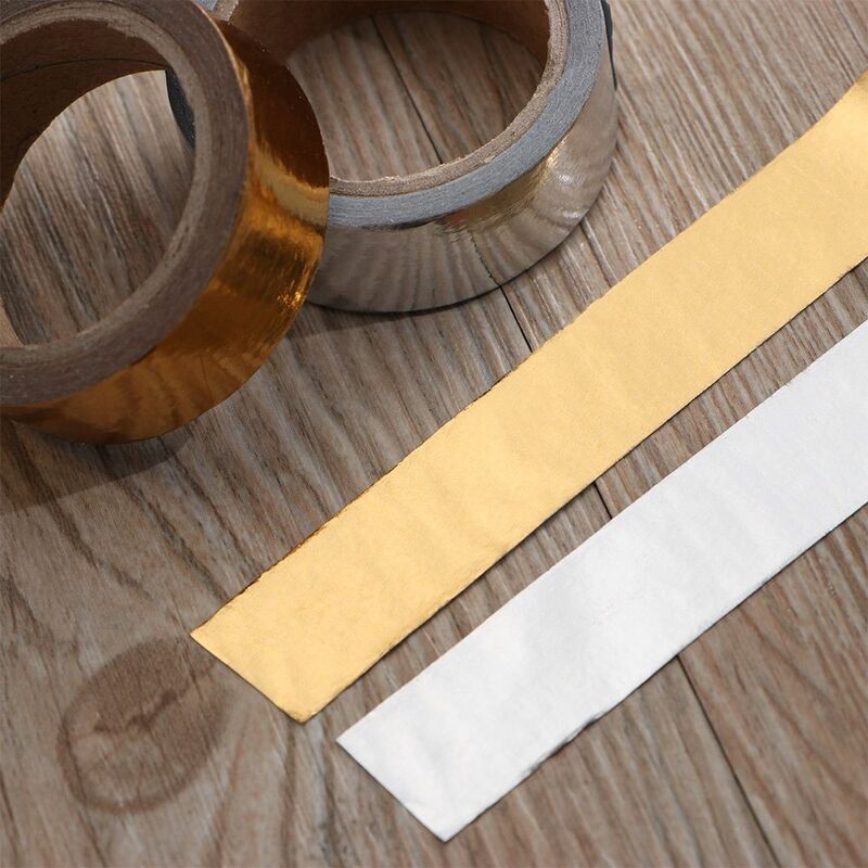 Journal Sticker Solid Color Photo Album Decor Stationery Hot Stamping Sticky Paper Scrapbooking Decor Tape