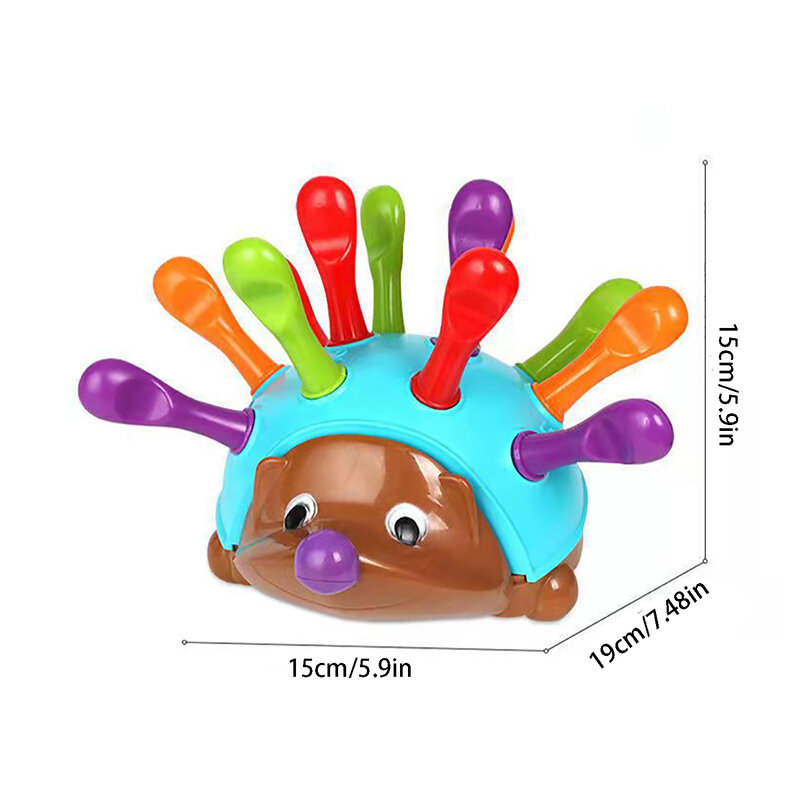 Children's Puzzle Hedgehog Baby Training Fine Movement Focus Baby Hand Eye Coordination Puzzle Early Education Toys
