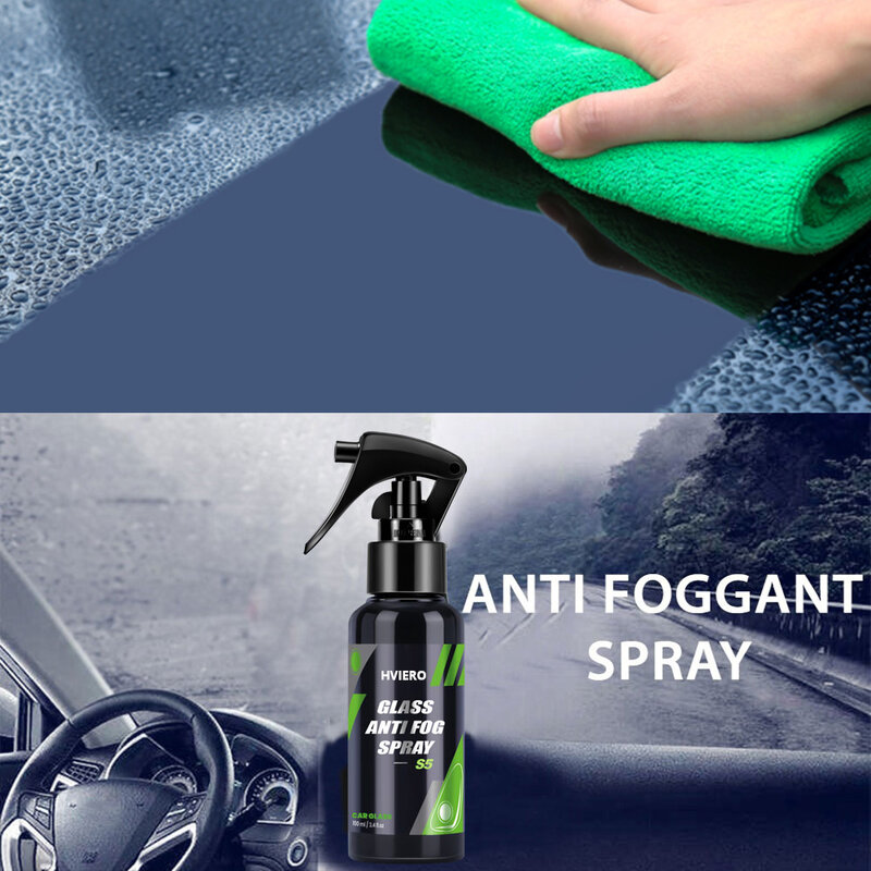50/100/300ml Long Lasting Car Inside Glass Improves Driving Visibility Anti Fog Spray Prevents Sight Cleaning Auto Paint Care