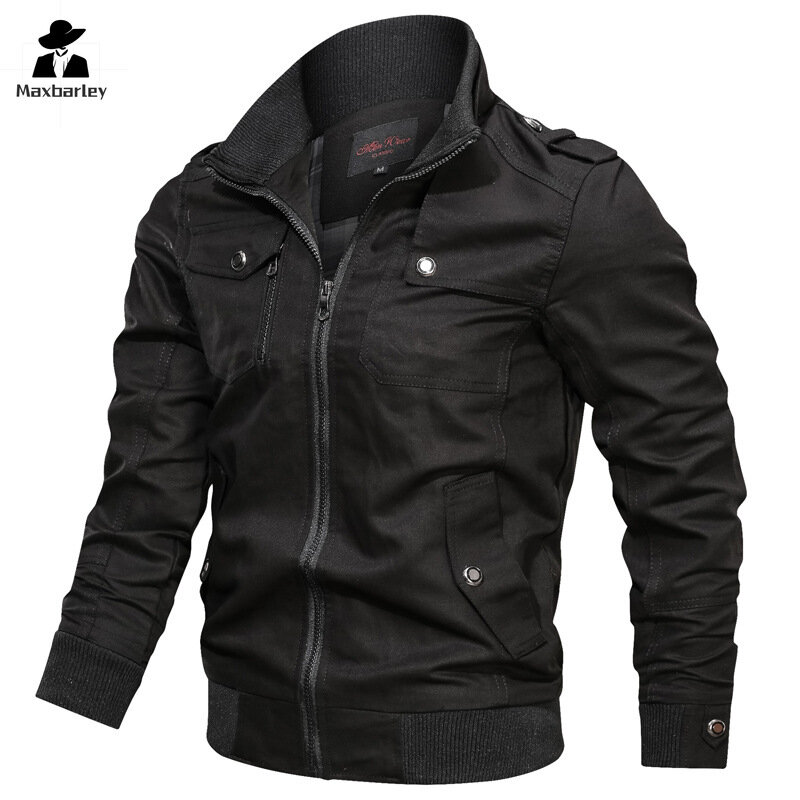 Демисезонная Мужская куртка, хлопковая ветровка, куртка-бомбер, мужские тактические куртки, мужская повседневная куртка-карго, мужская одежда 2022