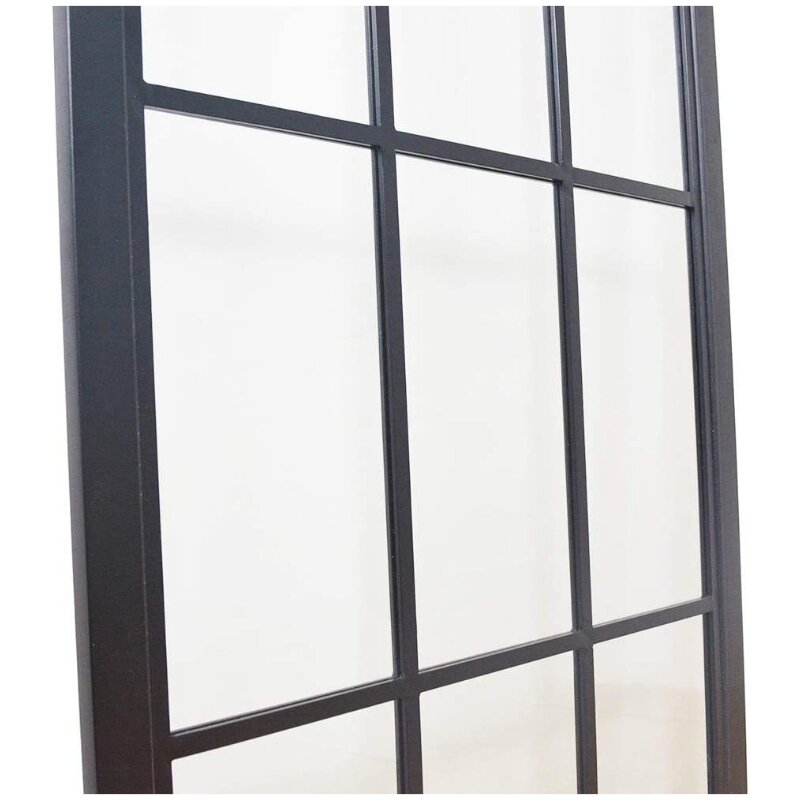 DIYHD 30 X 86.5inch Steel Framed Slab Interior Clear Tempered Glass Sliding Barn Panel, 30X86.5 in, TSD01 Door
