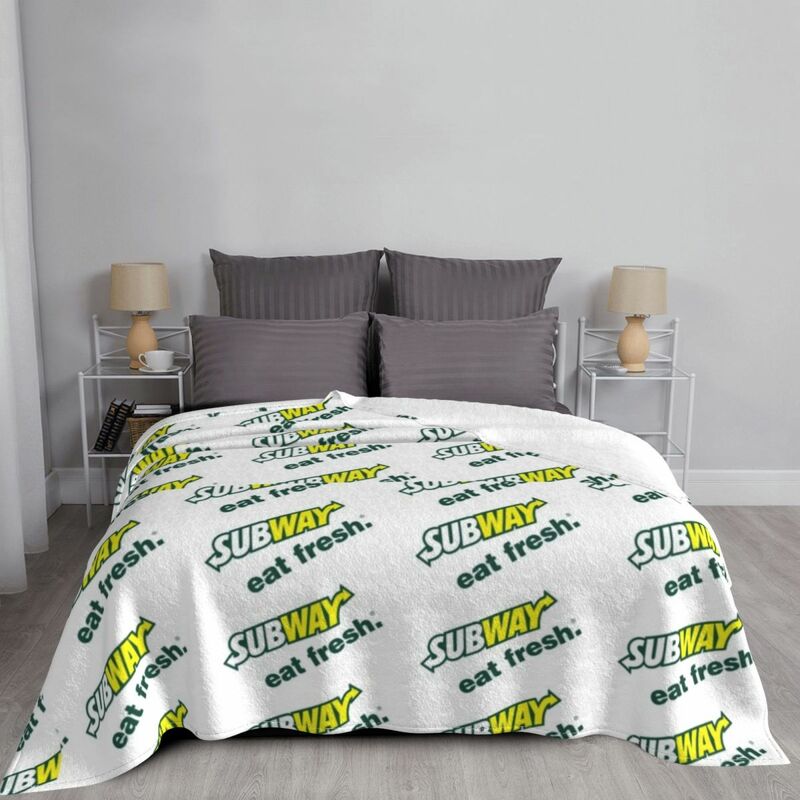 Subway Wrapper Blanket Throw Blanket Decorative Sofa Blankets Decorative Bed Blankets Plush anime blanket