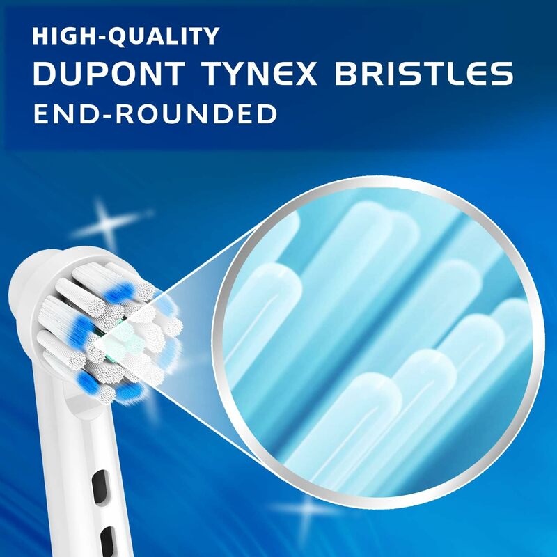 Ultrathin Soft Bristle Toothbrush Head for Sensitive Teeth Deep Clean Teeth Protect Gum Replacement brush heads for Oral B
