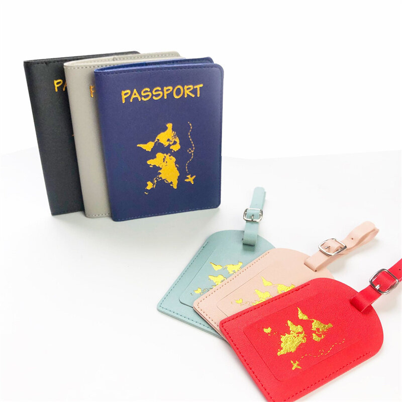 Mode Bagage Tags Reizen Accessoires Plantaardig Gelooid Leer Reizen Koffer Identifier Zakelijke Tas Bagage Tag Decoraties