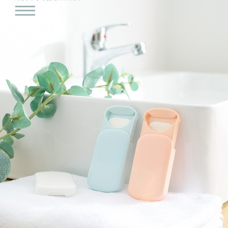 Przenośne Mini papier mydło do mycia rąk pachnące papiery mydlane pielęgnacja dłoni czyszczenia mydeł materiały podróżne do kąpieli