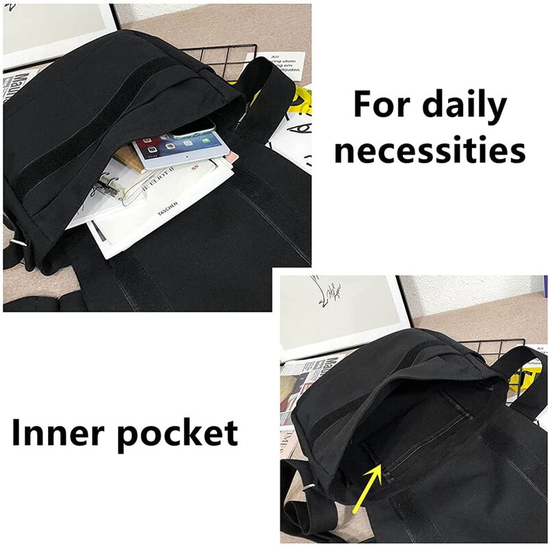 Холщовая сумка-мессенджер для путешествий, модная повседневная черная сумка для хранения, женские сумки на плечо, уличные сумки-тоуты через плечо, серия «друзья»