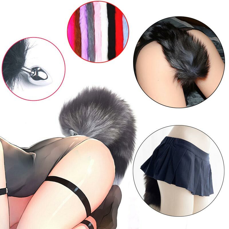 Sexy Fox Anal Plug Tail Anal Toys For Women Adult Sex Product Men Butt Plug Stainles Steel Anal Plug Cosplay Sex Toys For Couple