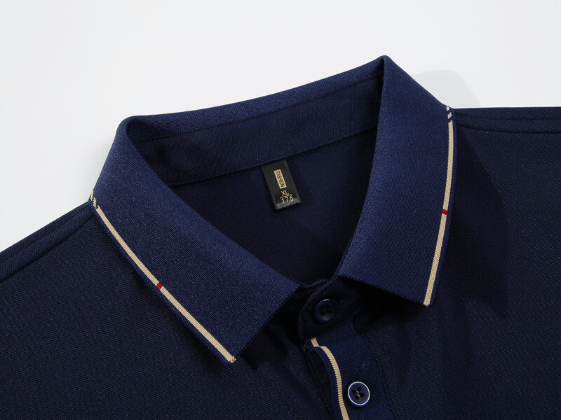 Herren Business Casual Polo Kurzarm T-Shirt Sommer bequem und atmungsaktiv solide Baumwolle Top neu