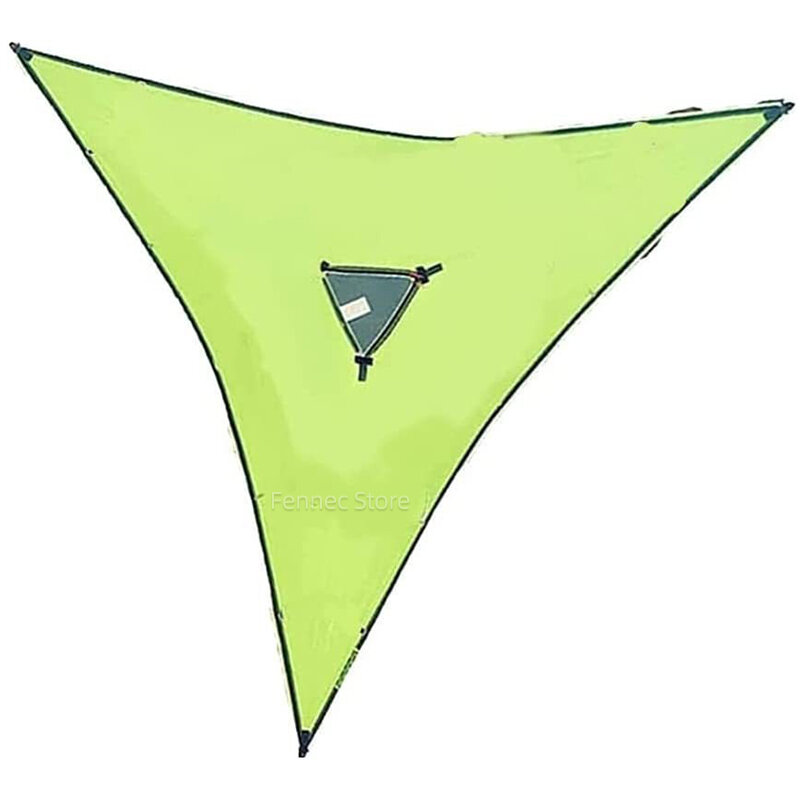 Przenośny trójkątny hamak 4M x 4M x 4M Multi-Person mata na zewnątrz hamak kempingowy antena składany trójkątny siatkowy elastyczny hamak