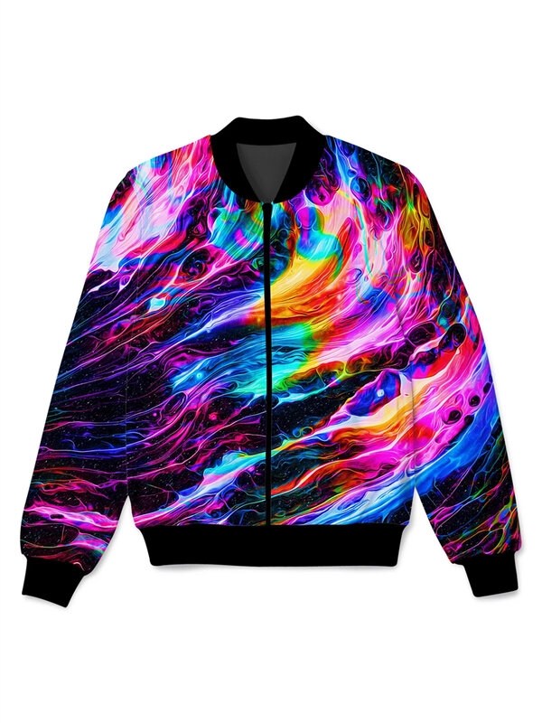 Optical Print Zipper Hoodies Sweatshirts 3D Printed Jackets For Men Women Clothing Casual Fashion Trendy Unisex Coat Jacket Tops