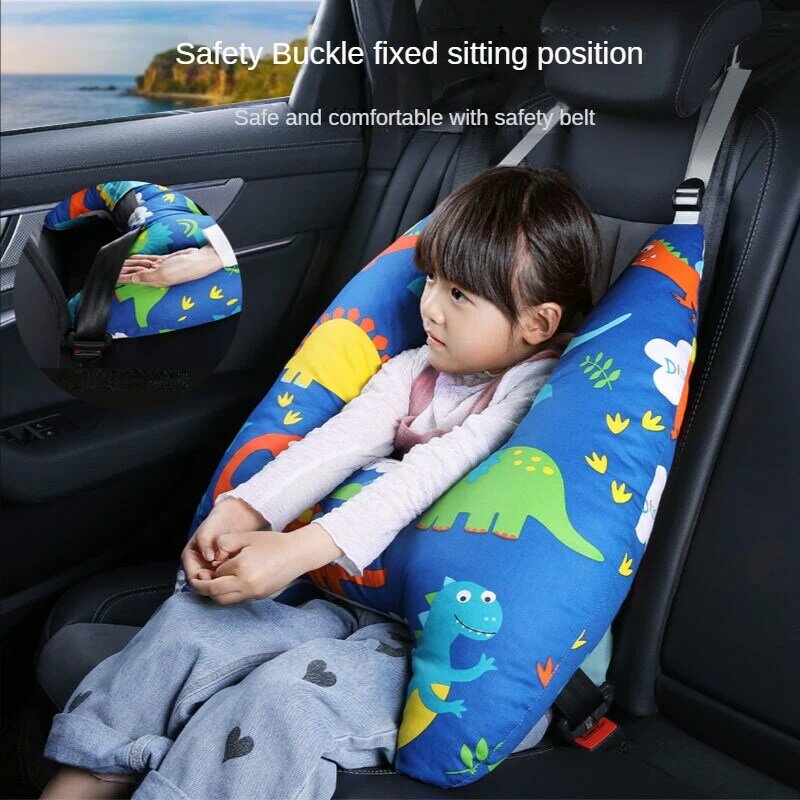 Almohada de viaje para el cuello para niños, almohadas para asiento de coche, cabeza cómoda, viaje para niños, asiento de coche para bebé