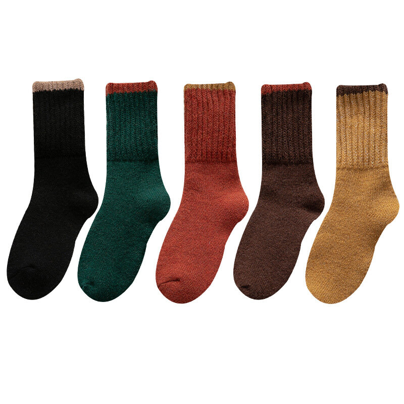 Утолщенные махровые чулки для дам, теплые носки, цвет, 90 г, зима, новый продукт