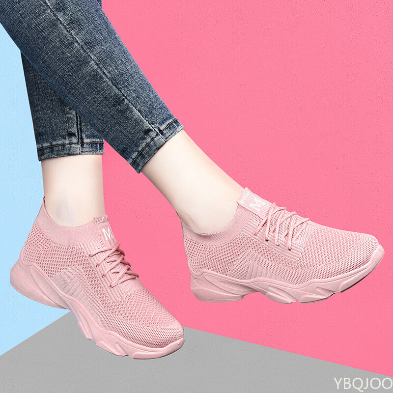 Mulheres Sapatos de Caminhada Slip On Leve Conforto Atlético Casual Respirável Tênis Esportes Moda Sneakers para Ginásio Correndo Trabalho