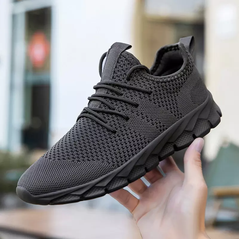 Fujeak Unisex Casual Trendy Shoes Ultralight Plus Size Footwear Outdoor Non-slip Comfort Sneakers Breathable Mesh Shoes for Men