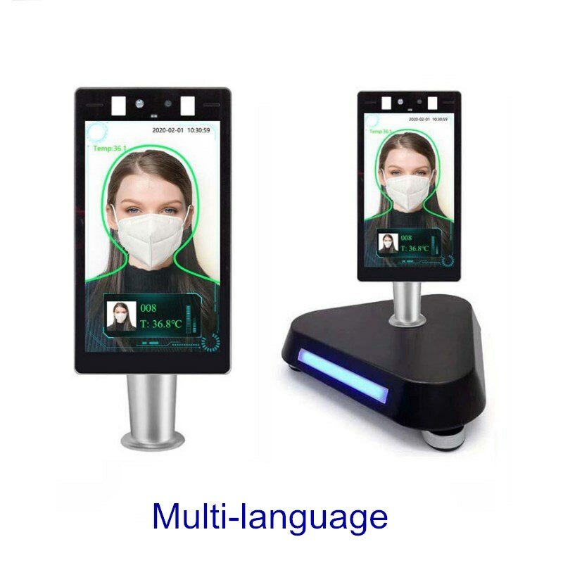 Ai Face Recoginition Temperature Scanner time&attendance access control system all in one machine