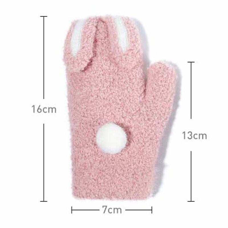 Плюшевые перчатки для малышей, теплые ветрозащитные подвесные шейные перчатки, детские перчатки, детские перчатки, варежки с закрытыми пальцами
