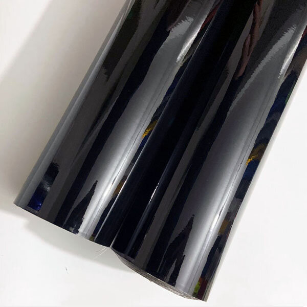 Ultra Gloss Piano Black Vinyl Wrap Film Aufkleber Glänzend Schwarz Self Adhesive Vinyl Blase Freies Konsole Computer Laptop Haut