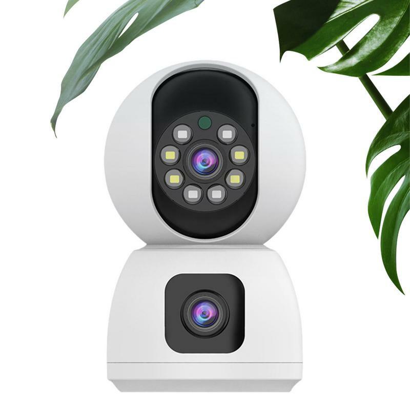 Sem fio Wide Angle Home Security Camera, Câmeras de Monitoramento, Lente Dupla, Pet Monitor, Detecção de Movimento, Two-Way Audio