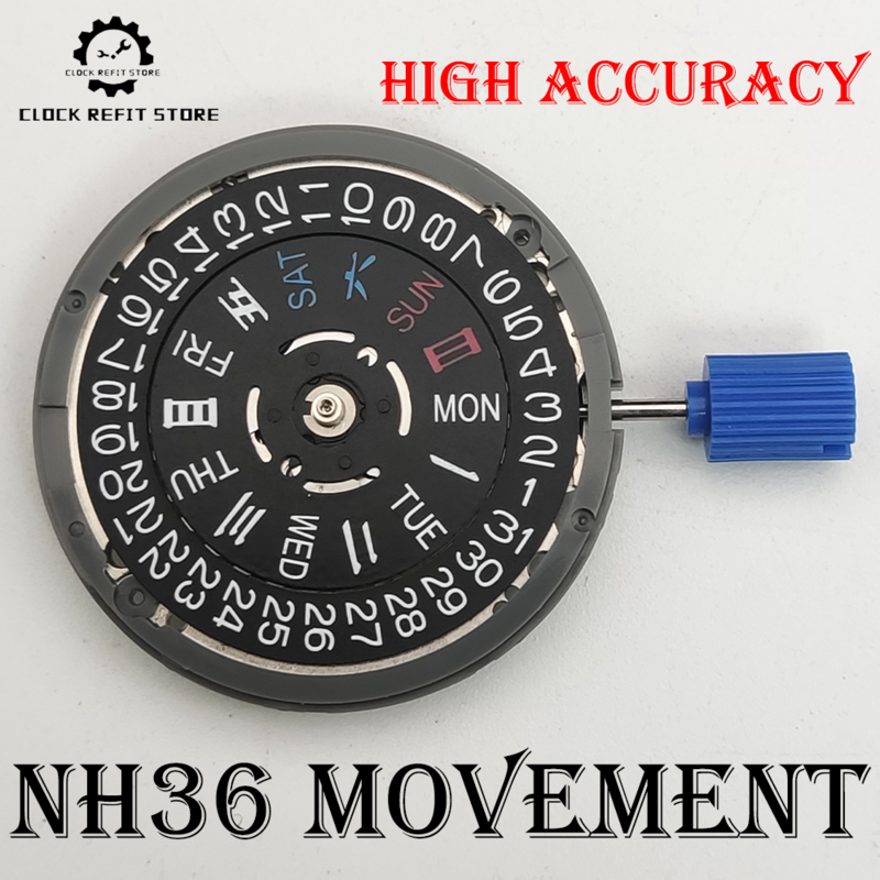 Japan Original NH36 Movement 23 Jewels Bearing High Precision Movement Anti-magnetic and Shock Resistance Performance