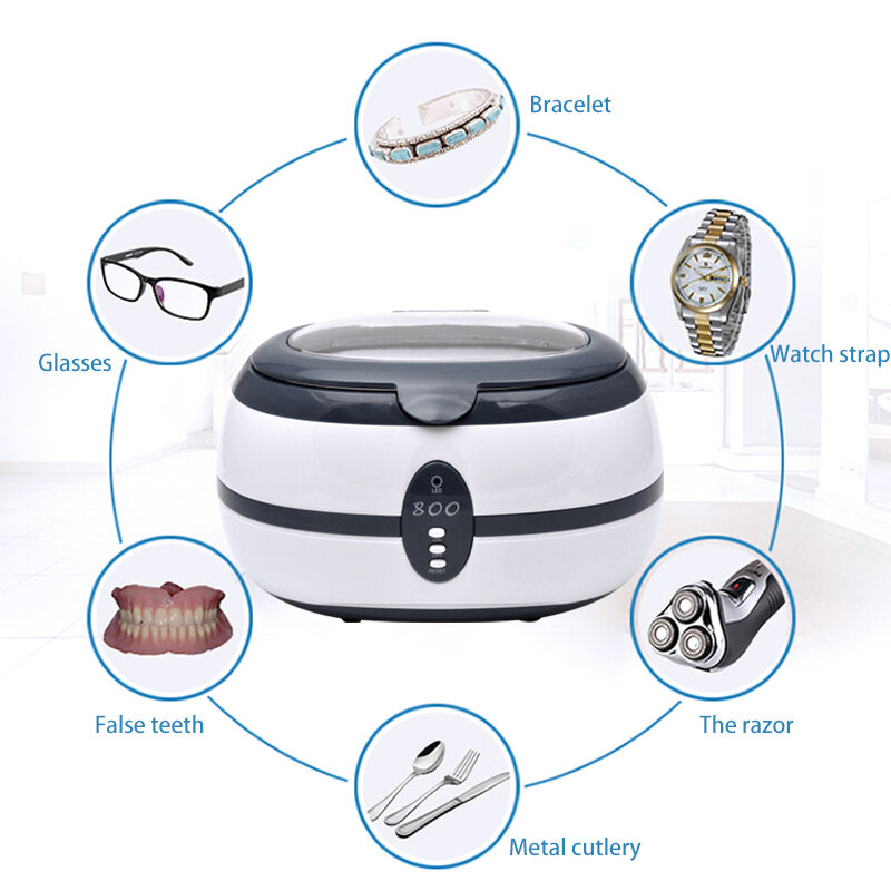 Nettoyeur de bain Ultra sonique, nettoyeur de bain Ultra sonique, Circuit imprimé, montre, lunettes, rasoir, nettoyage dentaire à ultrasons, Machine de nettoyage