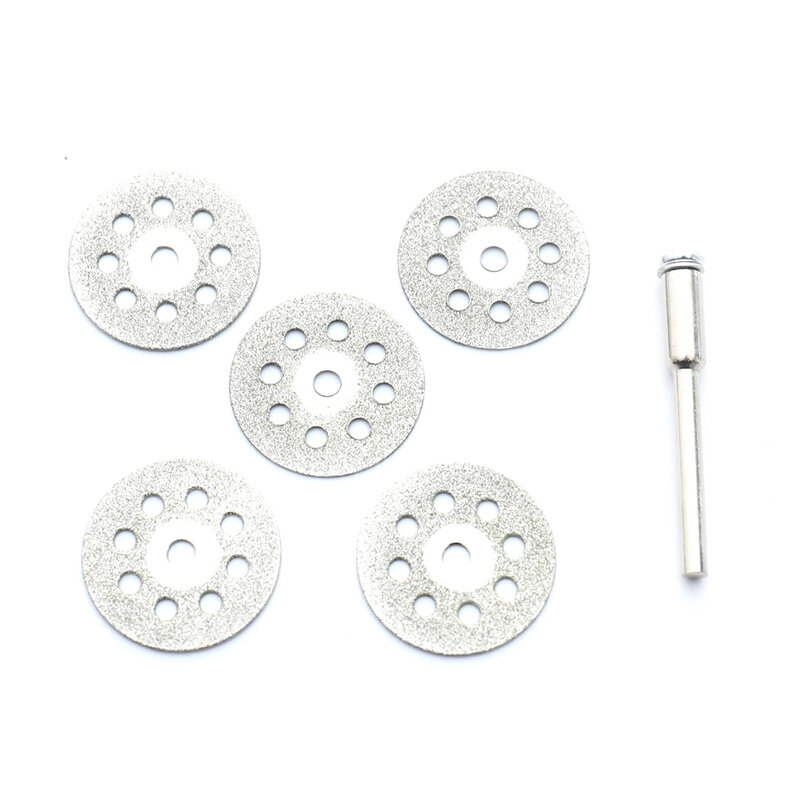 Dischi da taglio diamantati Set di lame per seghe metalliche HSS Mini lama per sega circolare per utensili rotanti ruote da taglio in resina diamante 22mm