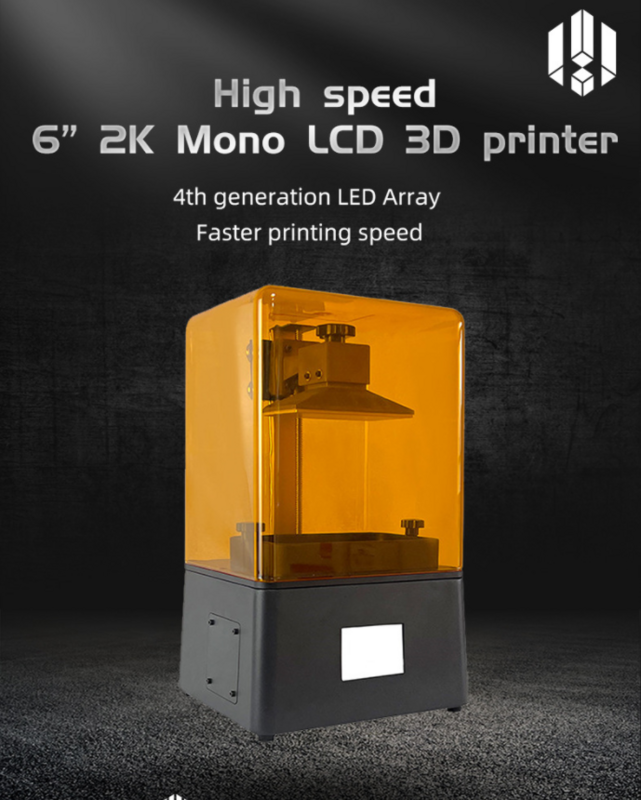 Mini impresora 3d LCD2K, pantalla de resina fotosensible de grado industrial, pequeña, para el hogar