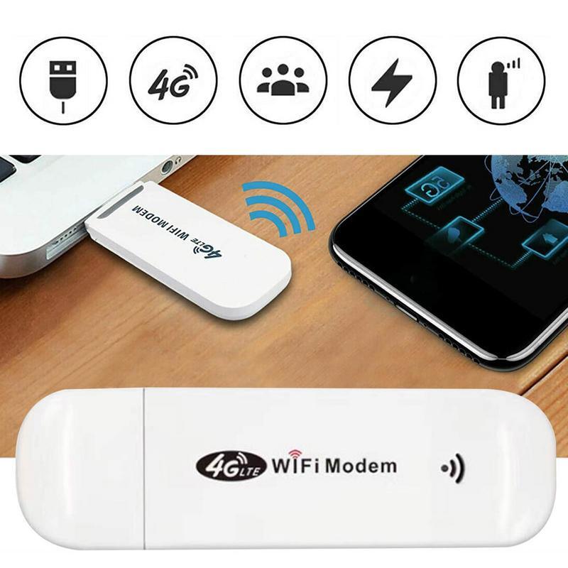 Adaptor WiFi 150Mbps 4G USB WiFi, antena USB Desktop Laptop Mini, penerima Ethernet nirkabel kartu jaringan