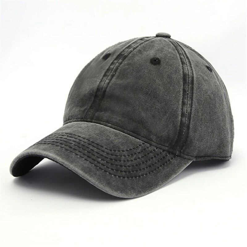 Gorra de algodón para hombre y mujer, Gorro deportivo Unisex, color negro, personalizado, venta al por mayor
