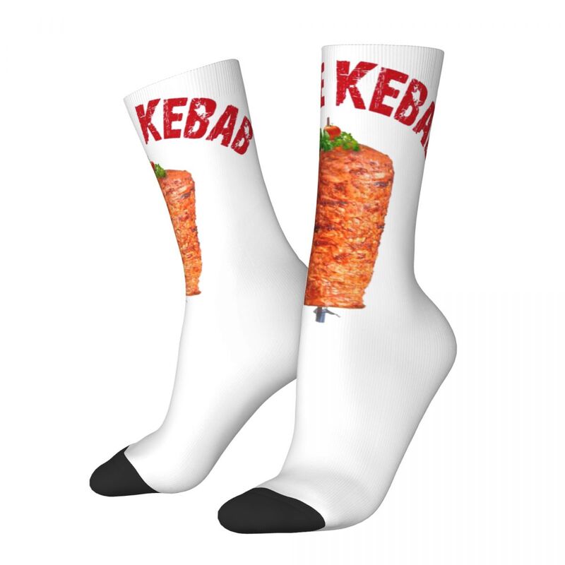Ik Hou Van Döner Kebab Mannen Vrouwen Sokken, Mode Mooie Bedrukking Geschikt Voor Alle Seizoenen Dressing Geschenken