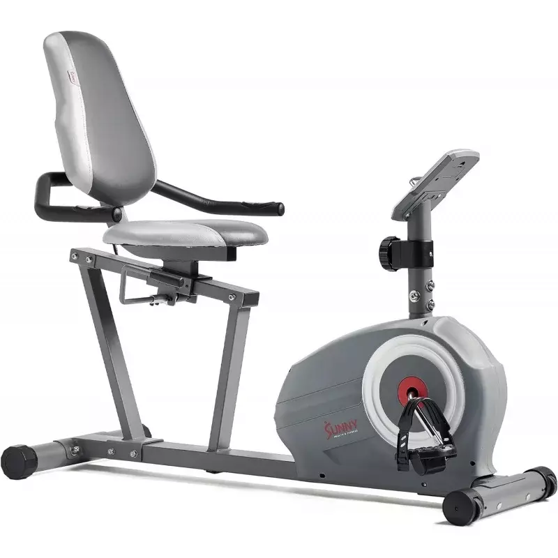 Bicicleta reclinable magnética Sunny Health & Fitness, SunnyFit exclusivo opcional®Conectividad Bluetooth mejorada por aplicación