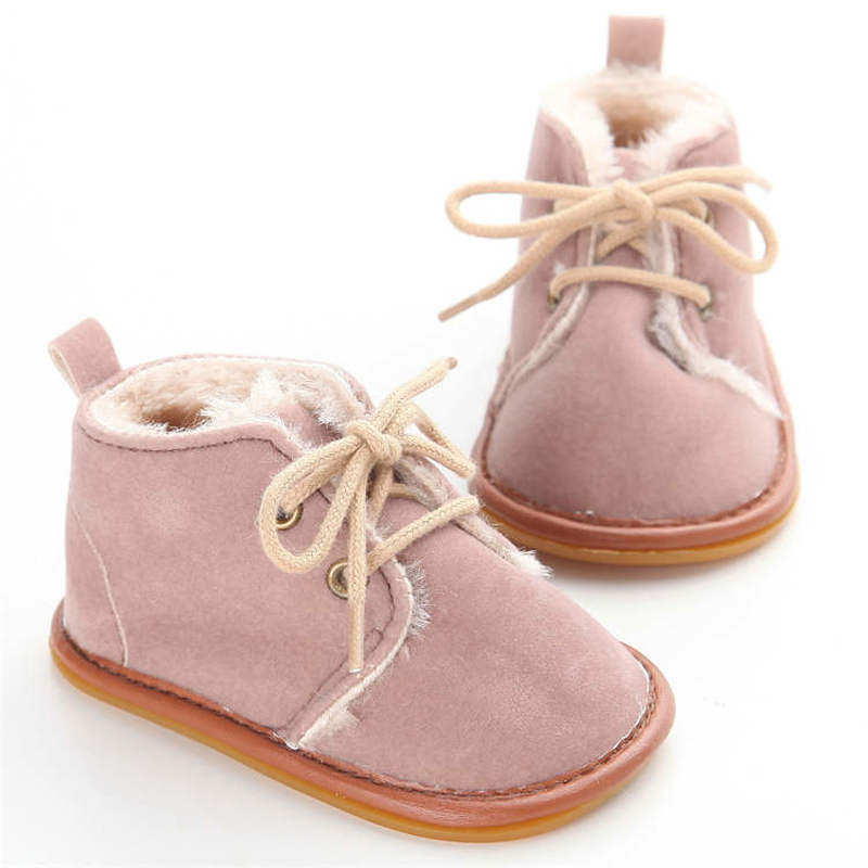 Sepatu bot bayi salju, sepatu bayi laki-laki perempuan, sepatu Crib, sepatu katun hangat sol Anti selip, sepatu belajar jalan musim dingin