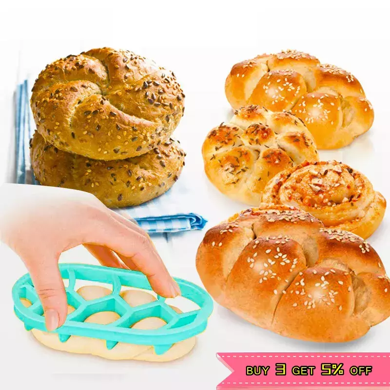 Circular Oval Bread Molds Fan Shaped Pastry Cutter Dough Press Bread Roll Form Cookie Cake Baking Kitchen Tool Форма Для Выпечки