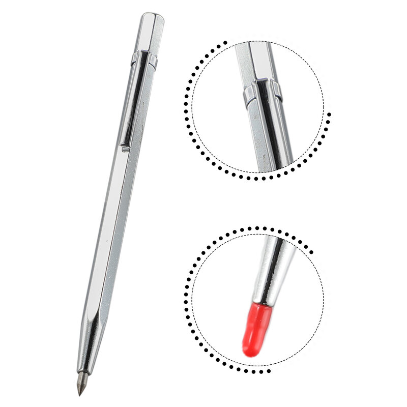 Durável Carbide Marcador Pen, Mark Marcador Caneta Metal, Escriba Scriber, Scriber Prata Scriber, Premium Acessórios Úteis