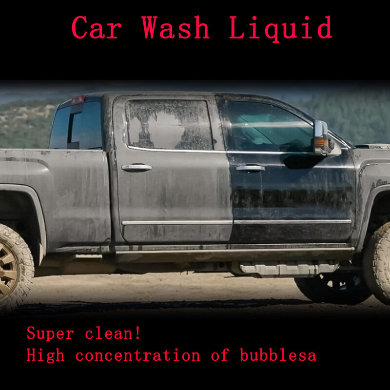 Líquido de Alta espuma para lavado de coches, Limpiador especial sin necesidad de limpiar, potente descontaminación, revestimiento de pintura, cera de agua, blanco y negro