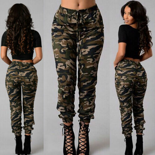 Moda damska spodnie wojskowy kamuflaż chudy krój rozciągliwy dżinsy Plus rozmiar Joggings spodnie dla kobiet Casual strój Streetwear Y2k