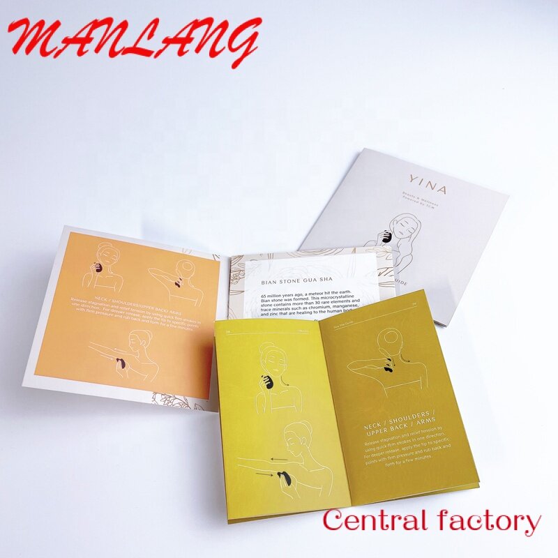 Custom  Customized A3 A4 A5 Brochure Offset Printing with 7 Inch Video Brochure Folded Leaflet Flyer printing