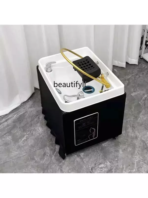 Thai-Style Single Mobile Barber Shop Flushing Shampoo Basin fumigazione intelligente circolazione dell'acqua a temperatura costante