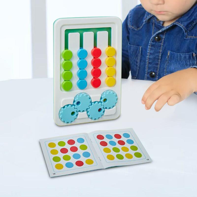 Slide Color Matching Toy Travel Toys Birthday Gifts Preschool Brain Teaser Montessori Learning Toy for Children Boys Girls Kids