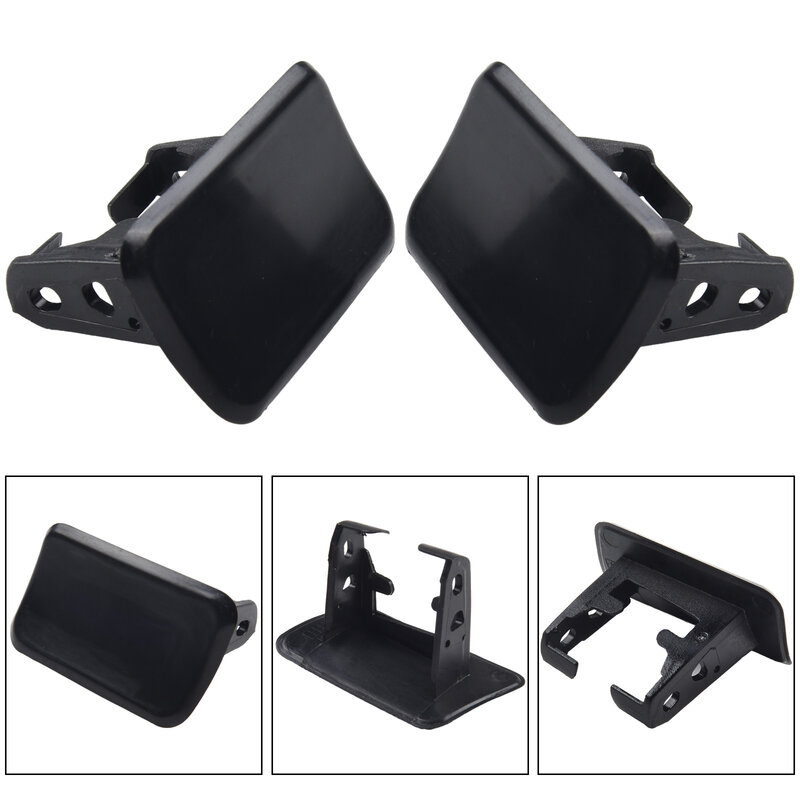 Durable Easy Installation Flexible Bumper Headlight Spray Cover Plastic R-61673416176 1 Pair Cleaning Cover Front