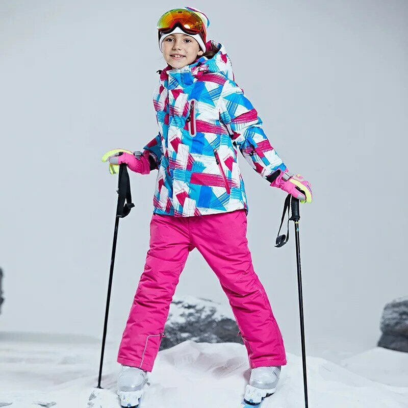 -30 ℃ Kinder Ski anzug Schnee Set Langlauf 160-cm 5 6 7 8 9 10 11 12 13 14 15 Jahre Jungen Mädchen Offroad warm wasserdicht